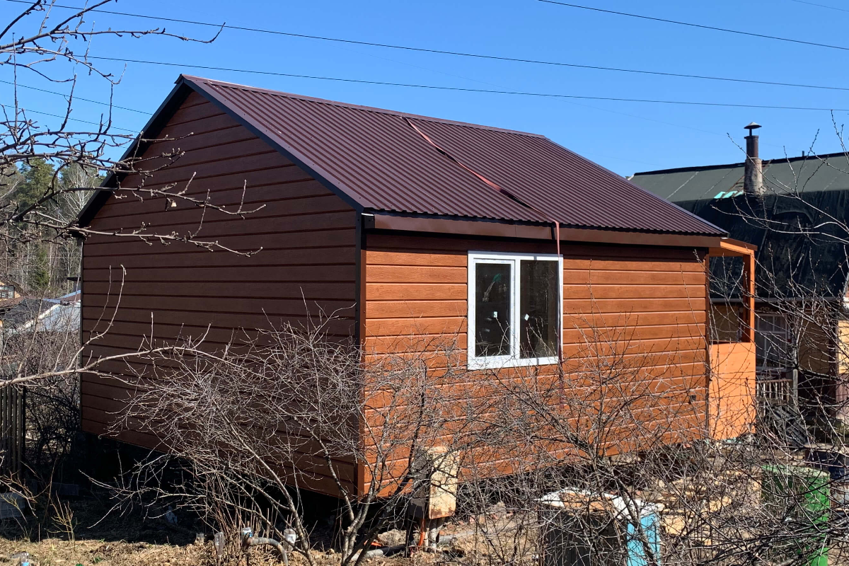 Каркасный дом под ключ 36 м² (6х6м)