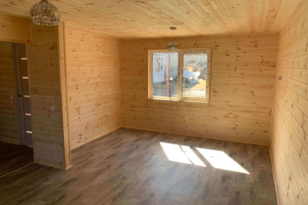 Каркасный дом под ключ 36 м² (6х6м)
