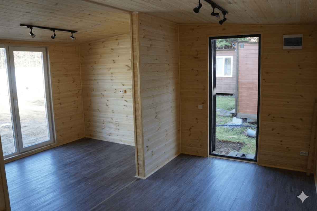 Модульный дом с металлосайдингом 30 м²
