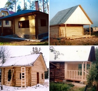 бани из бревна под ключ